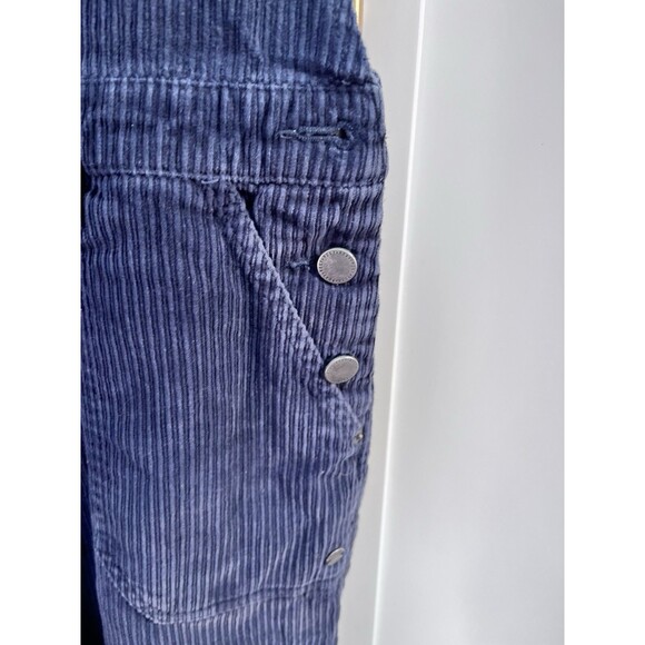 Roxy VTG Y2K Blue Corduroy Carpenter Bib Overalls Women's Size Small - Picture 4 of 7
